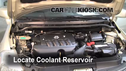 2008 Nissan Versa S 1.8L 4 Cyl. Sedan Refrigerante (anticongelante) Controlar nivel de líquido